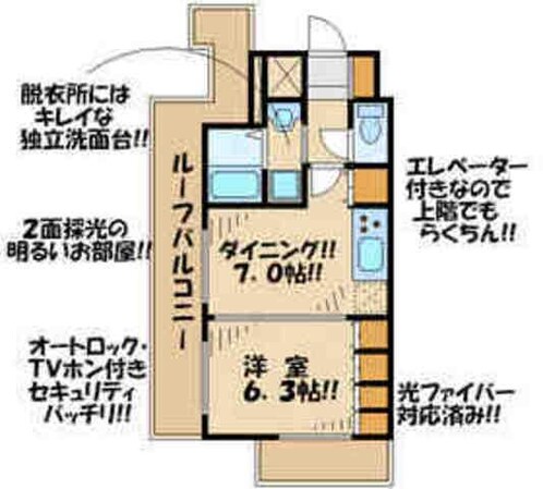 プラウドフラット仙川IIの物件間取画像